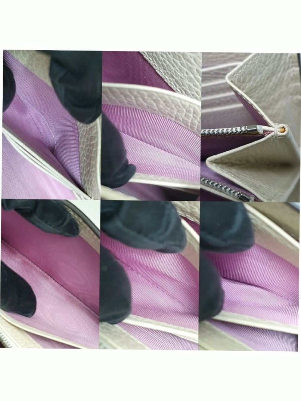 Authentic Gucci Dionysus Chain Wallet White Leather Shoulder Bag - Picture 8 of 11